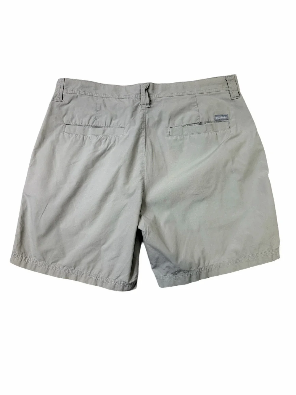 Columbia Men’s Hiking Shorts Size 34x8 Beige Khaki 100% Cotton Lightweight